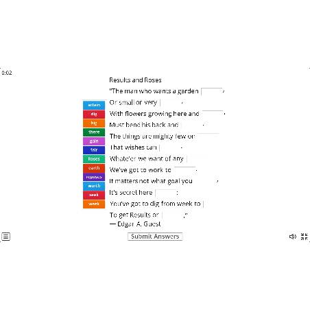 Image of 
<span>B2/C1/C2: Results and Roses Poem (gap fill)</span>
