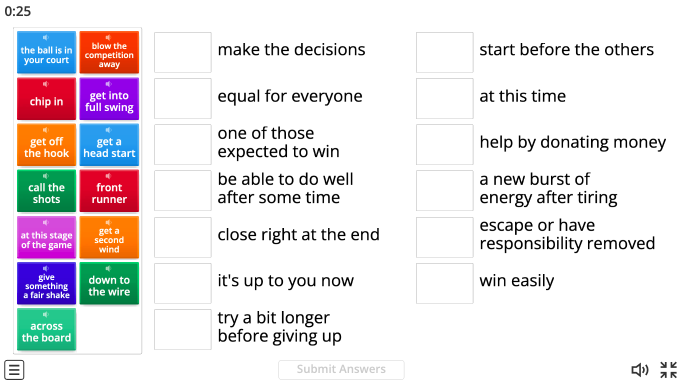 Image of 
<span>Sports and Games Idioms 1</span>
