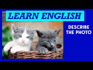 Embedded thumbnail for Describing a Photo - 'Kittens in a Basket'