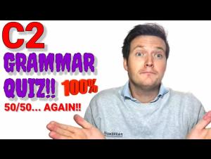 Embedded thumbnail for C2 Proficiency English GRAMMAR Quiz