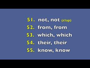 Embedded thumbnail for First 100 High Frequency Words