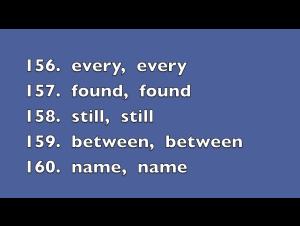 Embedded thumbnail for 100 High Frequency Words